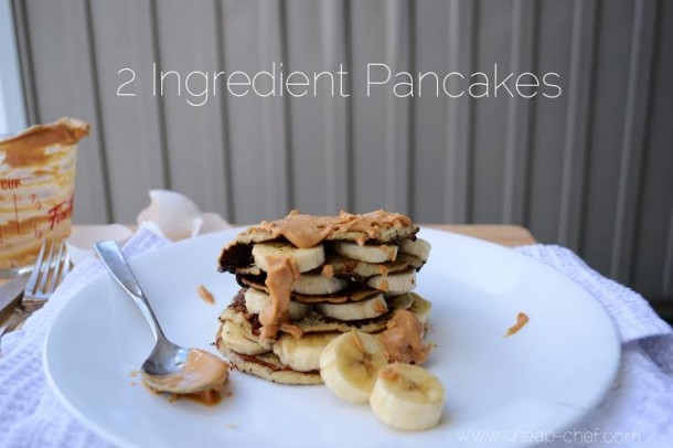 2 Ingredient Banana Pancakes