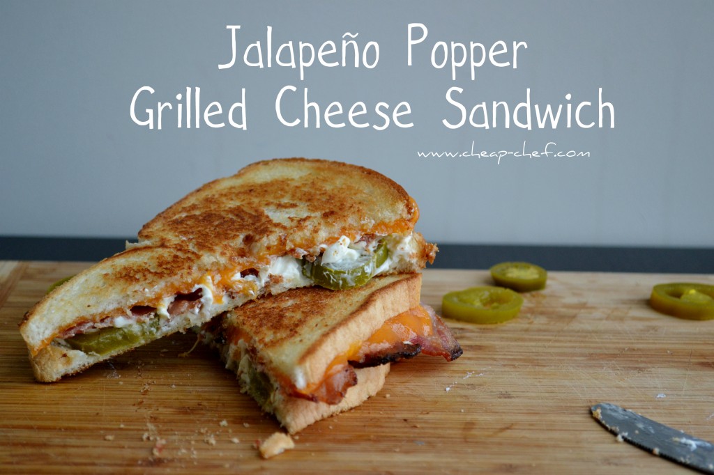 Jalapeno Popper Grilled Cheese Sandwich