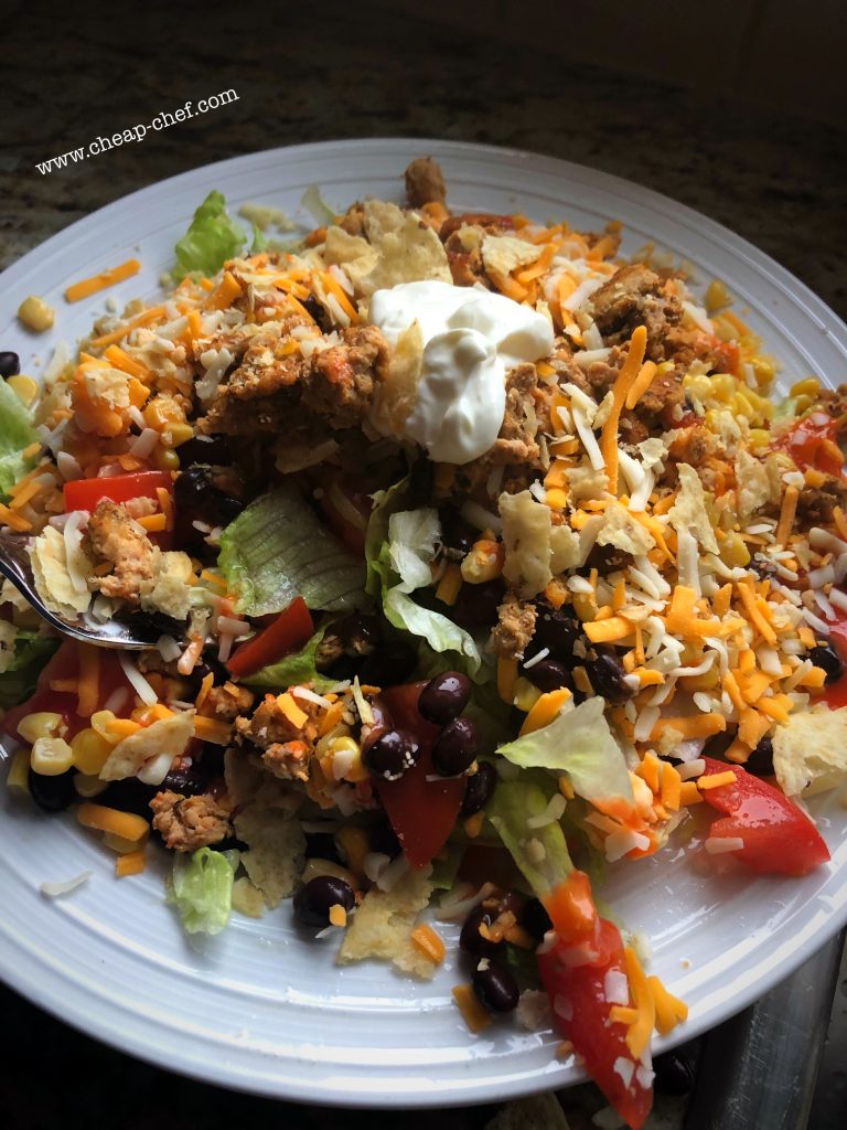 The Cheap Chef - Quick and Easy Taco Salad